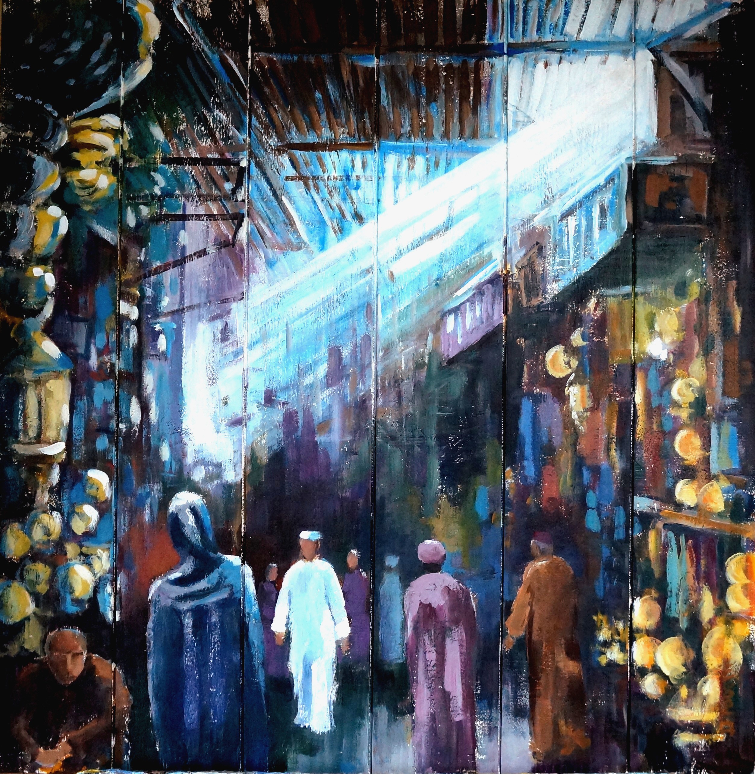 Lumière dans le souk